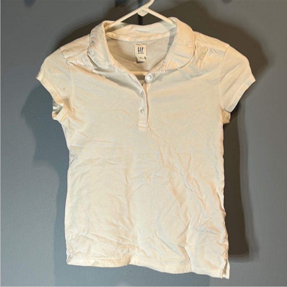 White top from gap girls kids size 10